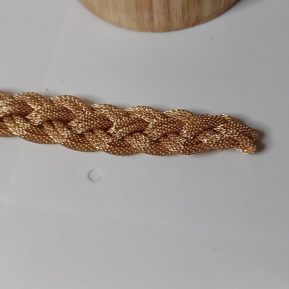 Pretty Gold Tone Belt Bracelet - Picture 8 of 12